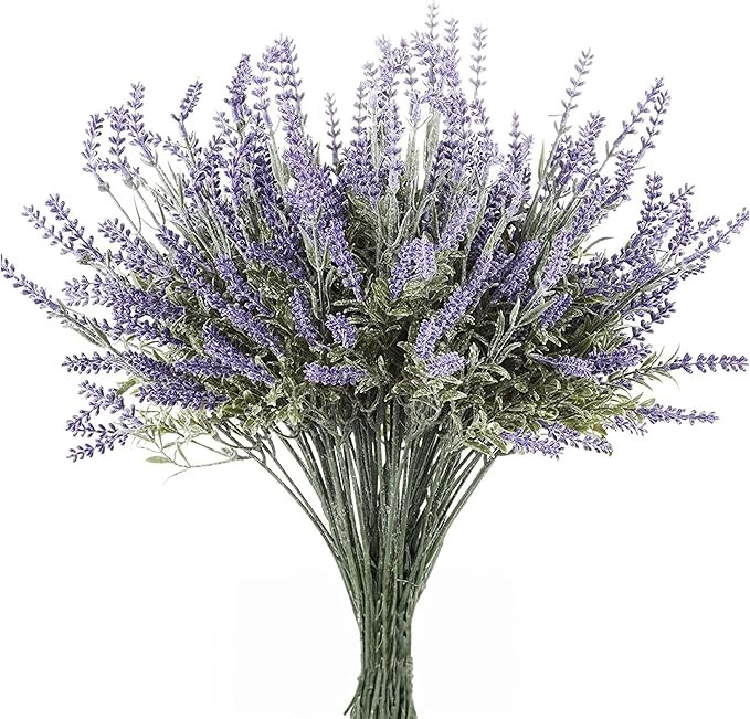 Butterfly Craze Lavender Flower Stems - Lifelike Outdoor Artificial Plants - DIY Crafts & Floral ... | Amazon (US)