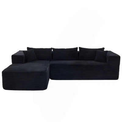 Modular Sectional Sofa With Chaise, No Assembly,Modern L $Haped Cloud Couch With Deep Sea Tsectional Couches For Living Room, Bedroom, Office | Wayfair North America