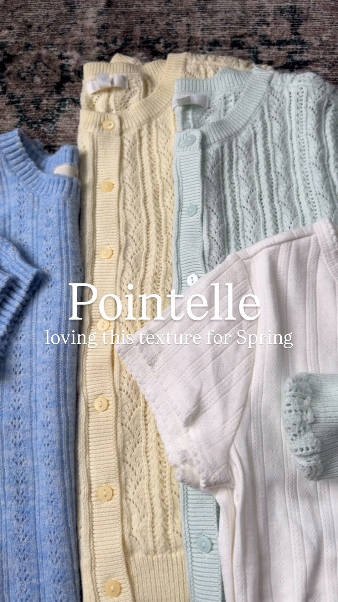Pointelle. A favorite texture for Spring. Spring style. Trending for Spring. 

#LTKOver40 #LTKSeasonal