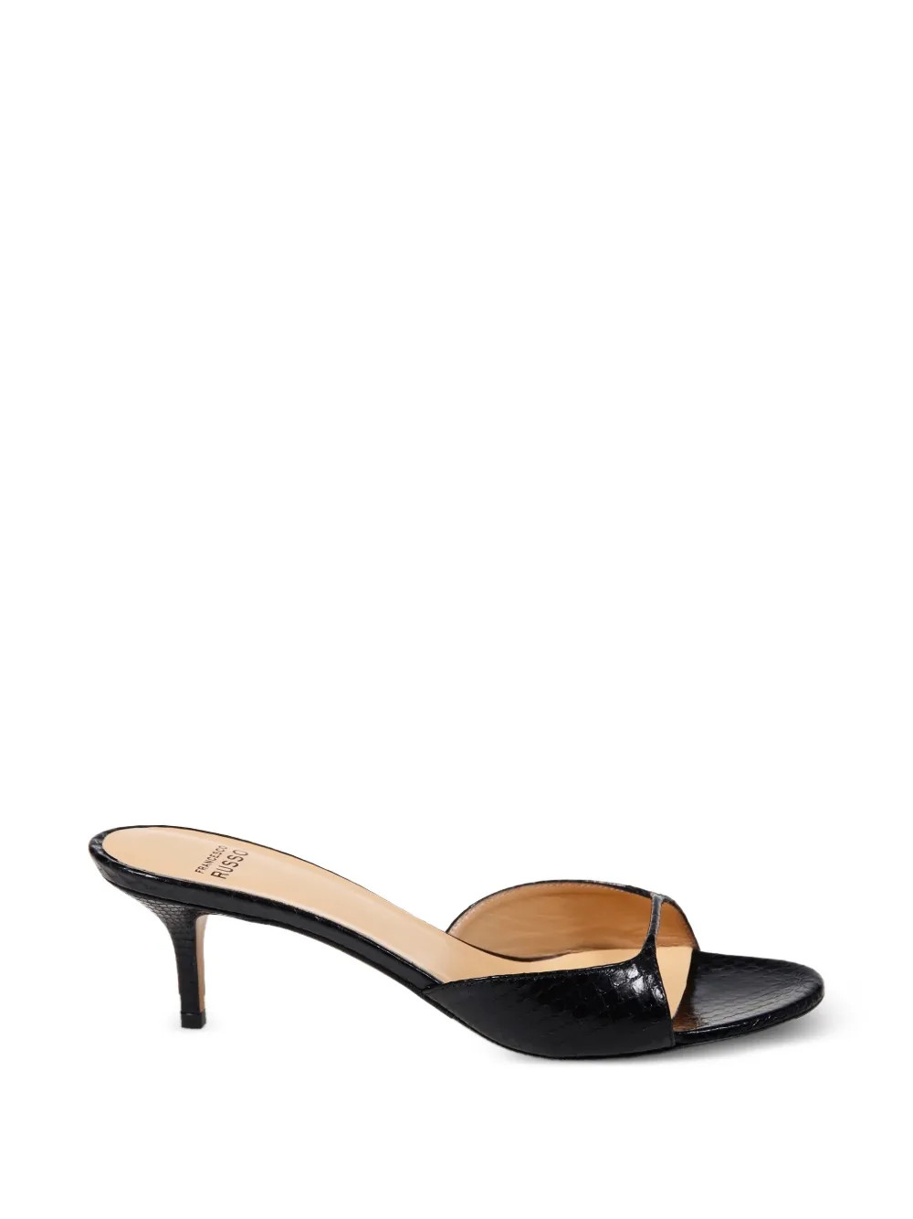 Francesco Russo Cutout Sandals | Black | FARFETCH FR | Farfetch Global