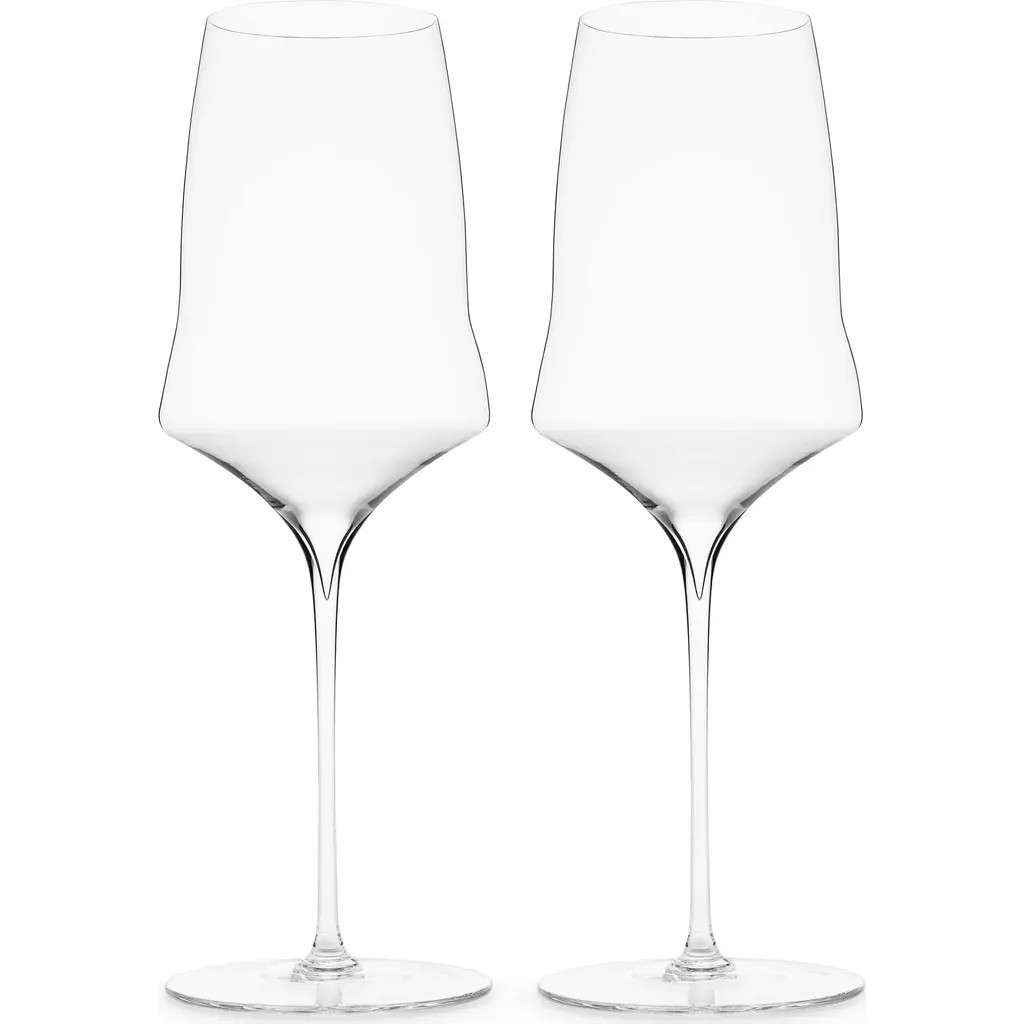 Josephinenhütte Josephine No. 1 White Wine Glass Set of 2 in Clear at Nordstrom | Nordstrom