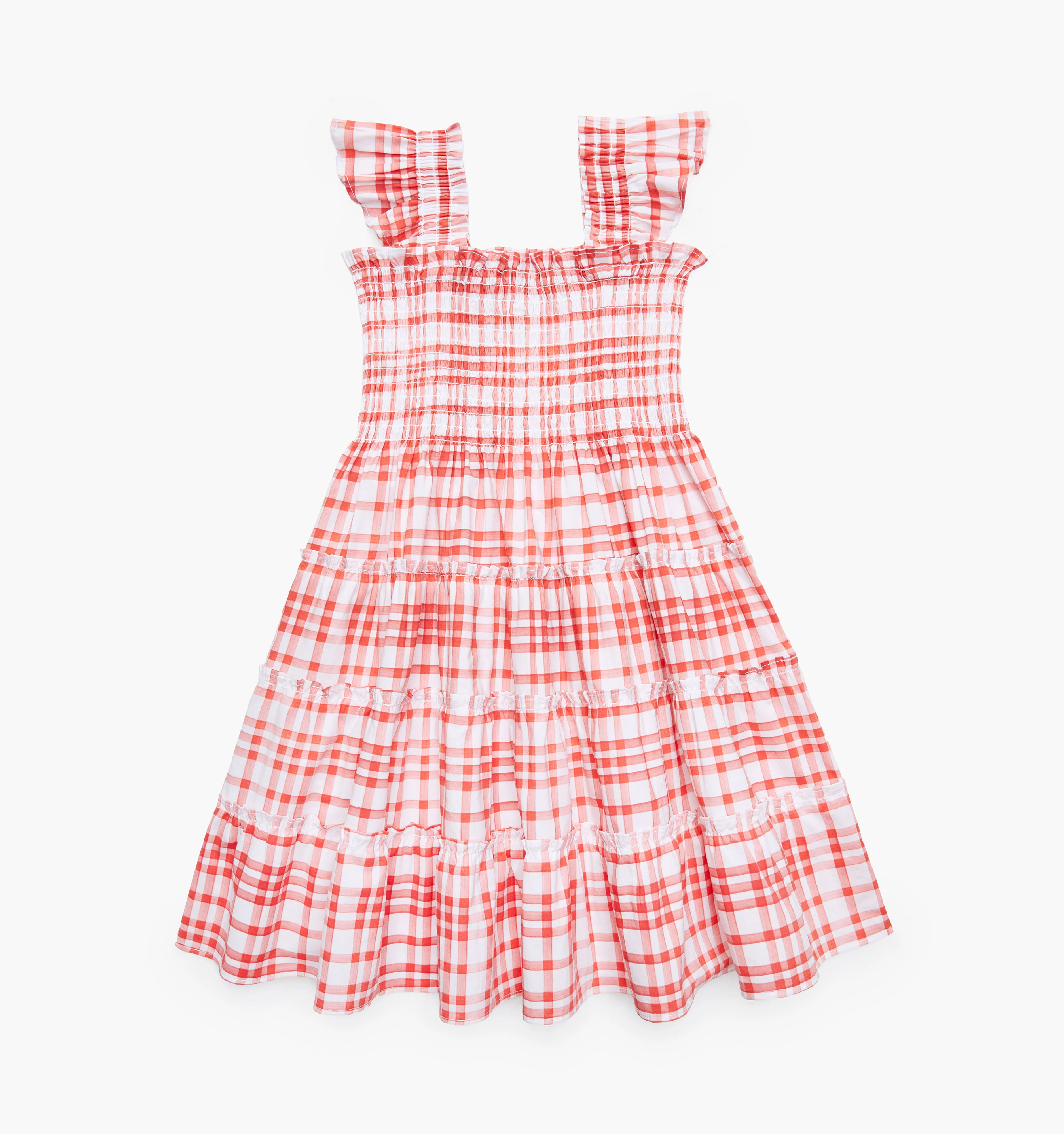 The Tiny Ellie Nap Dress | Cherry Watercolor Gingham / 2/3Y | 100% Cotton | Hill House Home | Hill House Home US