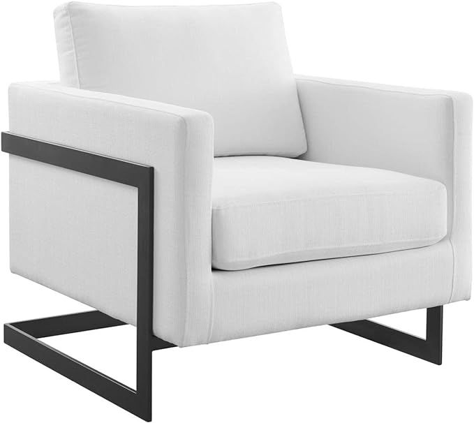Modway Posse Upholstered Sofas/Sectionals/Armchairs, Black White | Amazon (US)