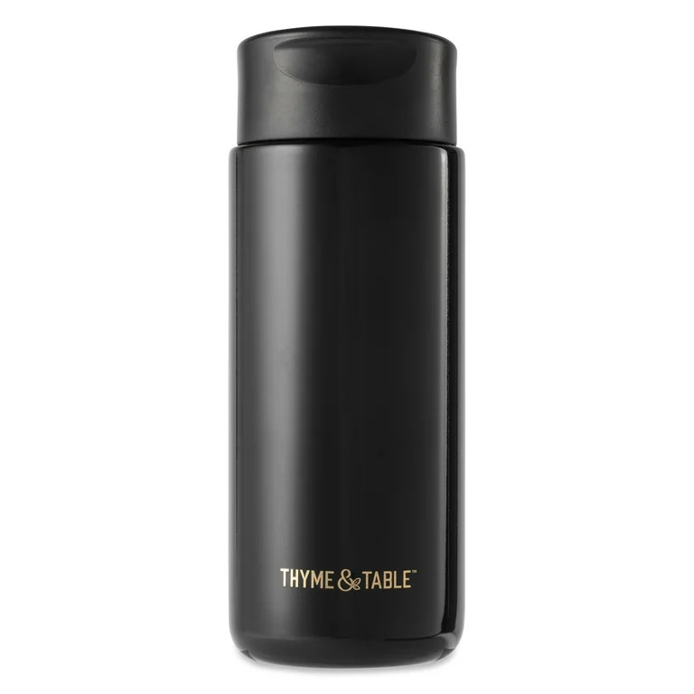 Thyme & Table 22 fl oz Stainless Steel Coffee Tumbler, Black | Walmart (US)