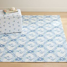 Hill House Home Stripe Trellis Washable Rug | Pottery Barn Teen