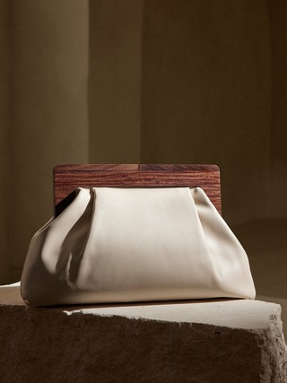 Large Leather Clutch | Banana Republic (US)
