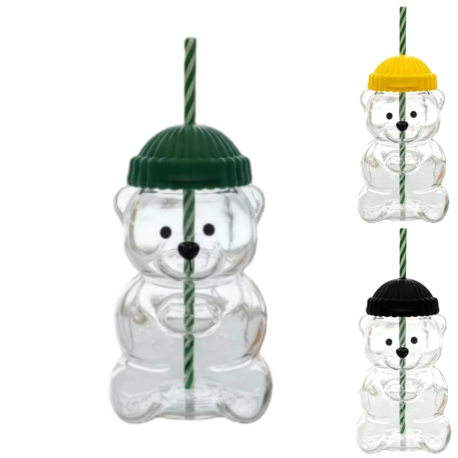 20oz Cute Bear Drinkware – 2025 New Bear Straw Cup, Christmas Leakproof Bear Cup with Lid and S... | Walmart (US)