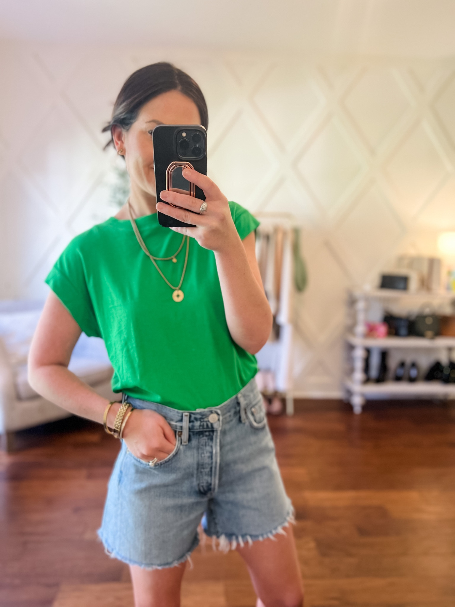 Favorite affordable target tee and denim shorts by Agolde 

#LTKFind #LTKSeasonal #LTKsalealert