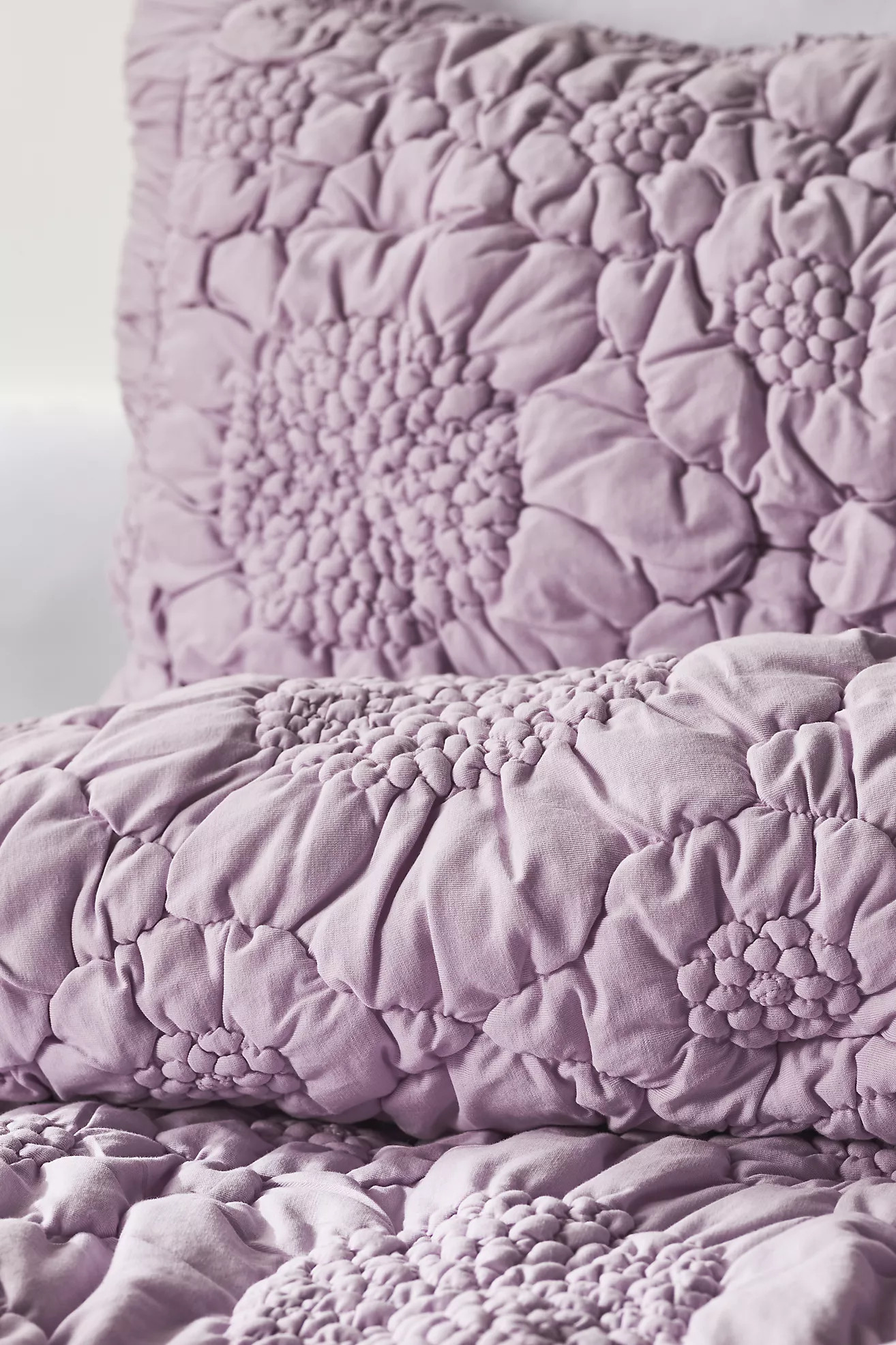 Dahlia Floral Jersey Quilt | Anthropologie (US)