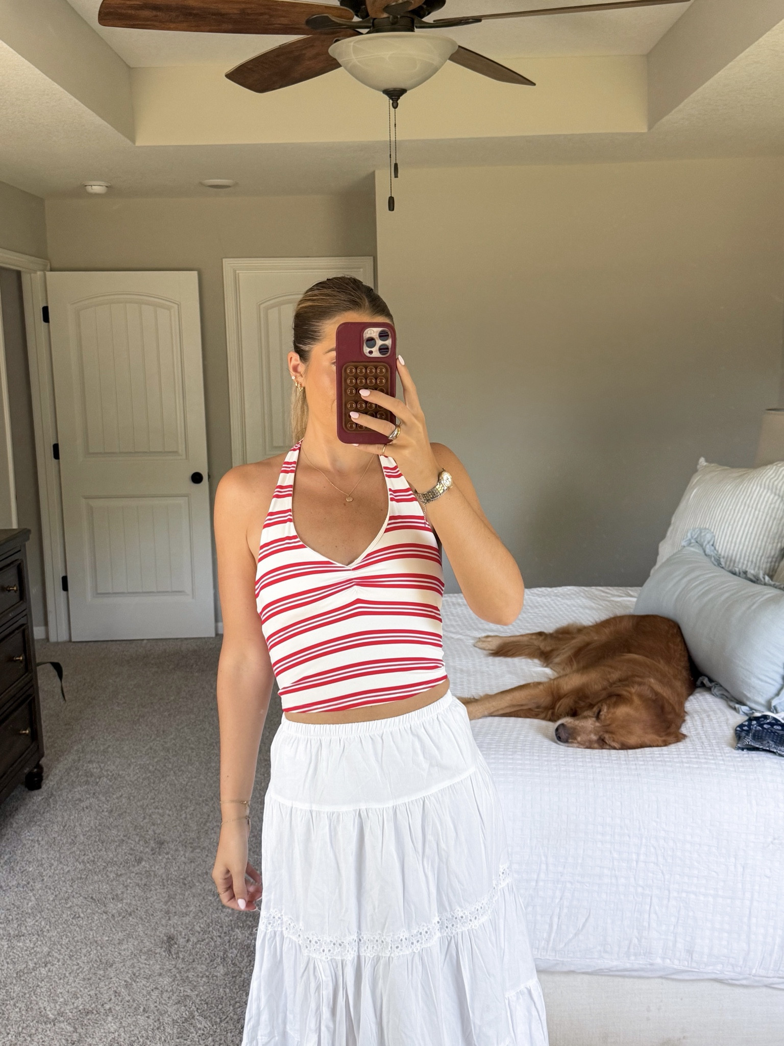 top is a workout tank! in a small. small in white maxi skirt

americana, usa, memorial day, fourth of july, target outfits 

#LTKgrwm #LTKSeasonal #LTKTall