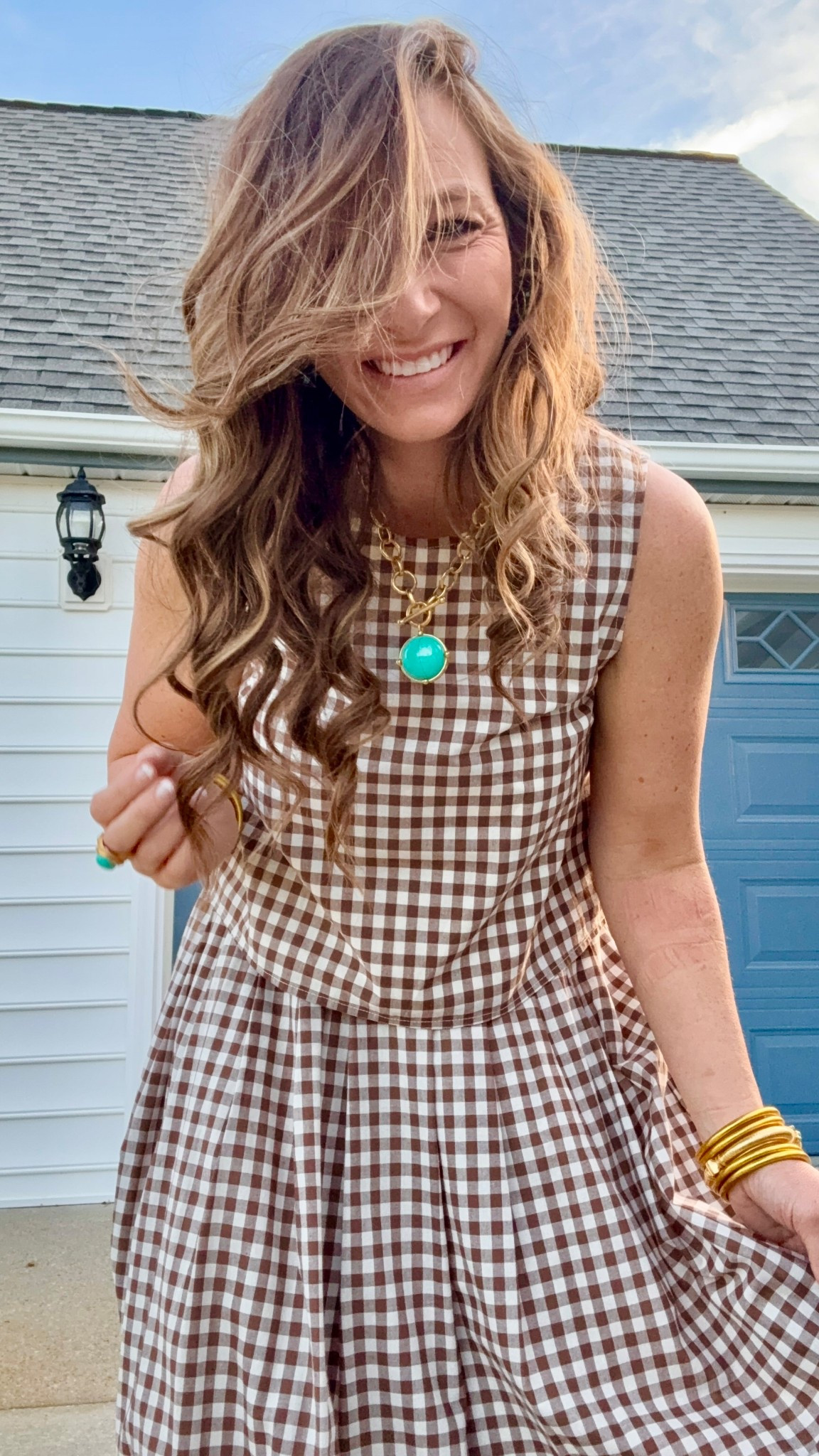 Gingham, stripes and two piece skirt sets is what spring style is all about! Oh florals, yes florals too!!! 