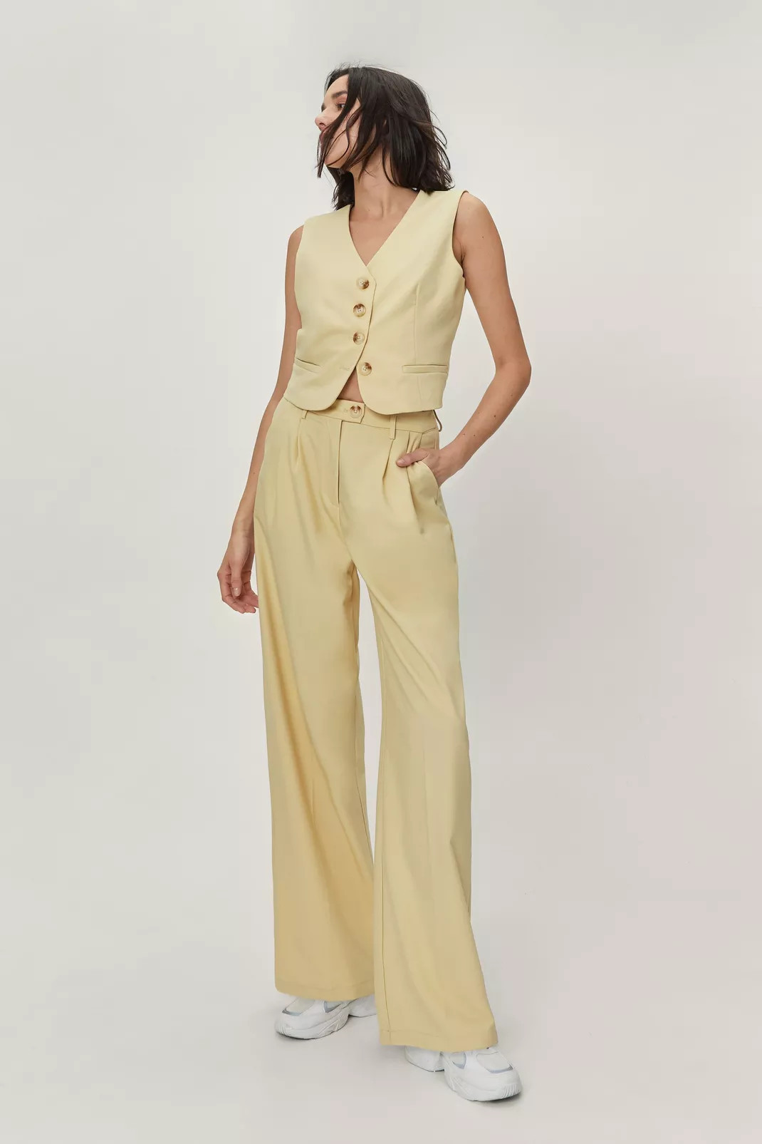 Fluid Twill Tailored Trouser | Nasty Gal (US)