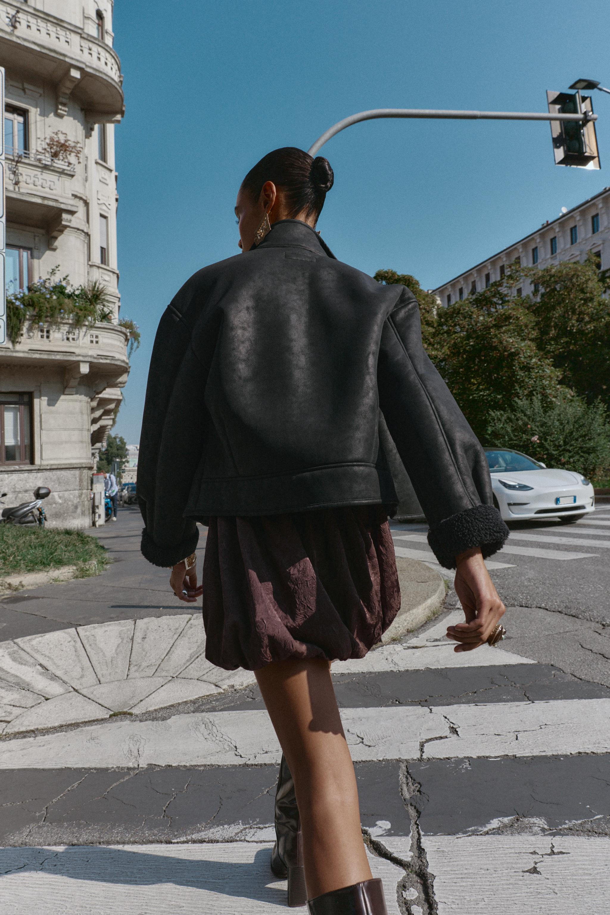 DOUBLE-FACED FAUX SUEDE JACKET | Zara Canada