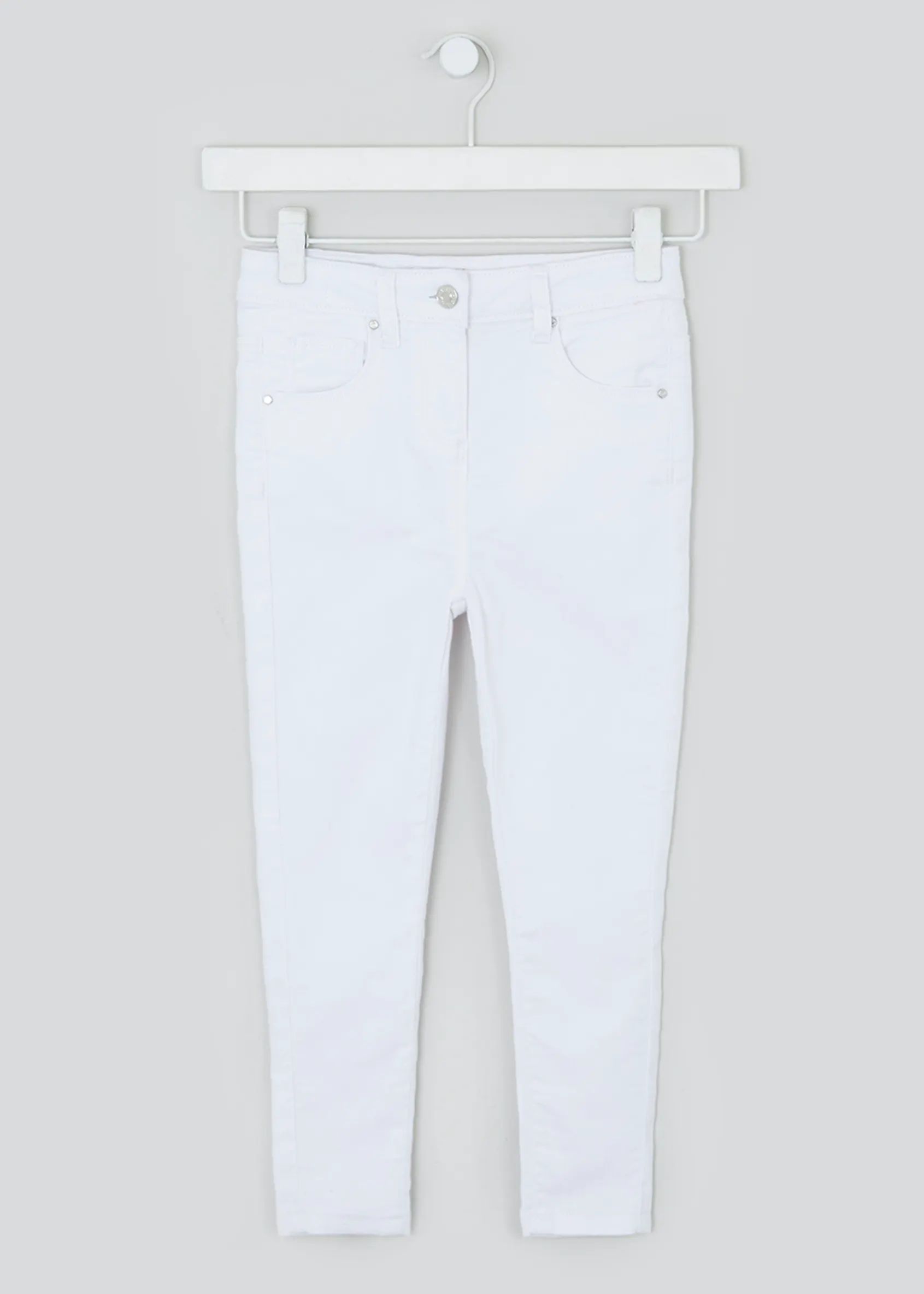 Girls Stretch Skinny Jeans (4-13yrs) – White | Matalan (UK)