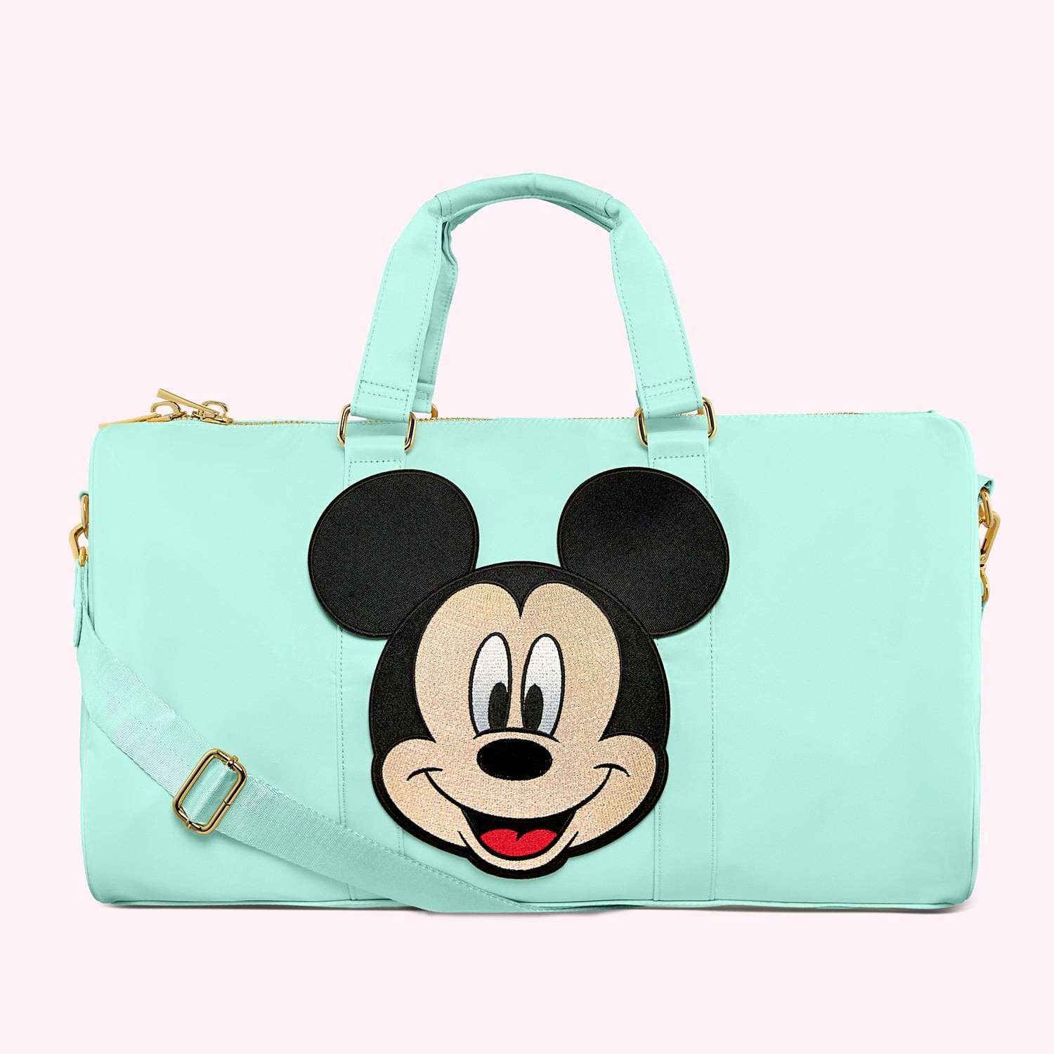 Classic Cotton Candy Duffle with Jumbo Disney Mickey Mouse Patch | Stoney Clover Lane