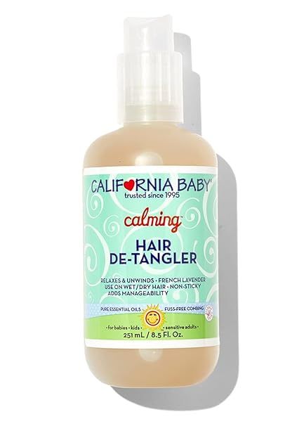 California Baby Calming Hair Detangler Spray - Calming French Lavender, No Tear, Wet and Dry Deta... | Amazon (US)