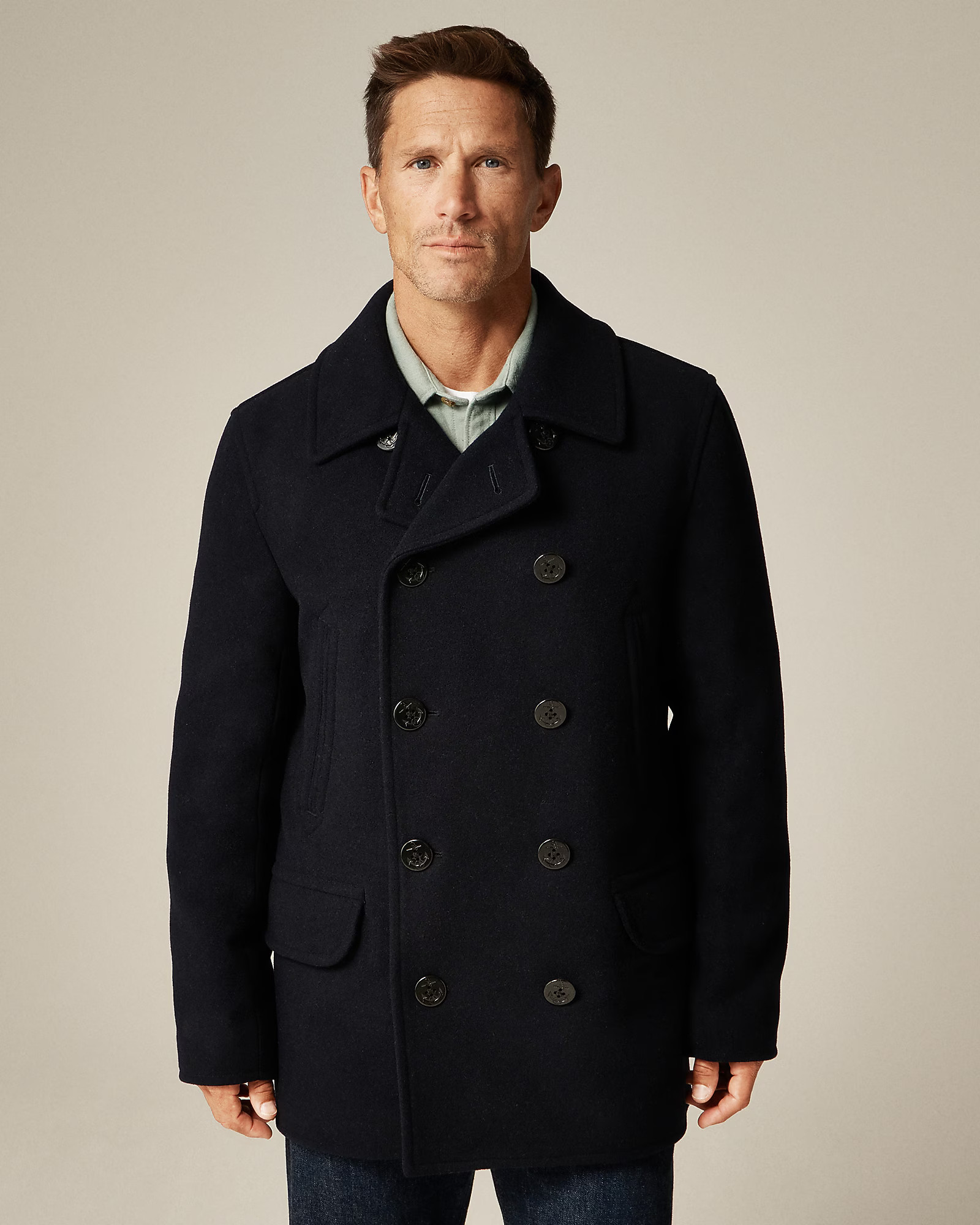 Dock peacoat in wool blend with PrimaLoft® | J. Crew US