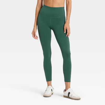 Women's Dynamic Flex High-Rise 7/8 Leggings - All In Motion™ Dark Green XL | Target