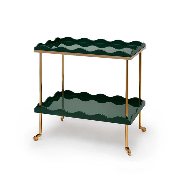 Belles Rives Bar Cart, Bottle Green by The Lacquer Company | Paloma & Co.