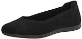 Clarks womens Carly Wish Ballet Flat, Black Knit, 6.5 US | Amazon (US)
