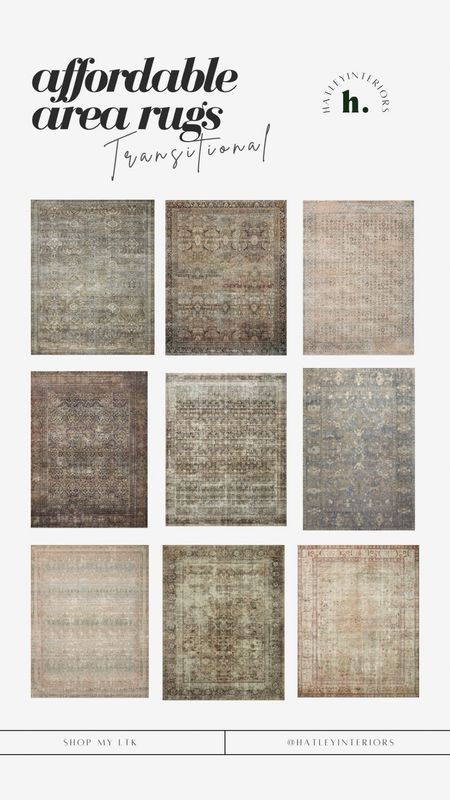 a round up of my favorite area rugs! 

transitional area rug, vintage area rug, traditional area rug, loloi area rug, amber interiors, studio mcgee, chris loves julia, living room rug, bedroom rug, affordable rugs, affordable home decor, spring refresh 

#LTKsalealert #LTKhome #LTKSpringSale