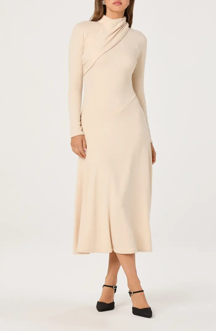 ASTR the Label Long Sleeve Mock Neck Dress | Nordstrom | Nordstrom