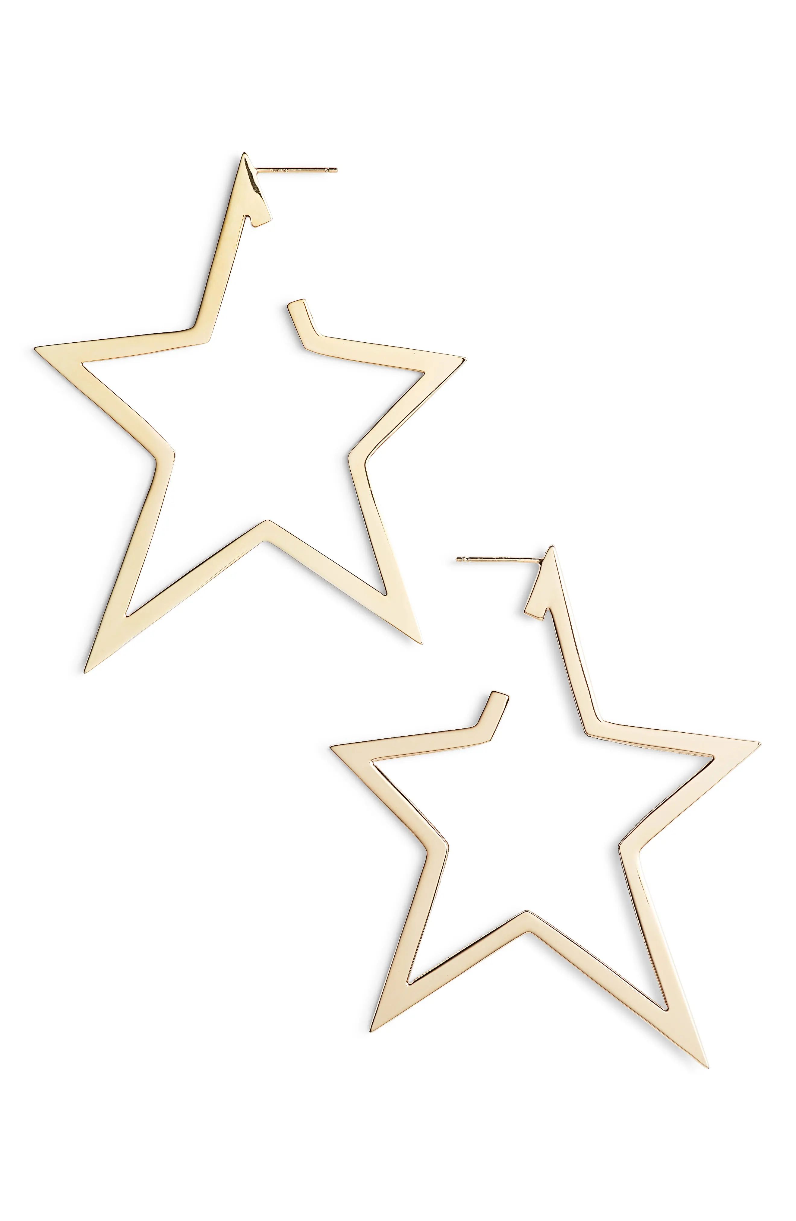 Women's Jennifer Zeuner Sade X-Large Star Hoop Earrings | Nordstrom