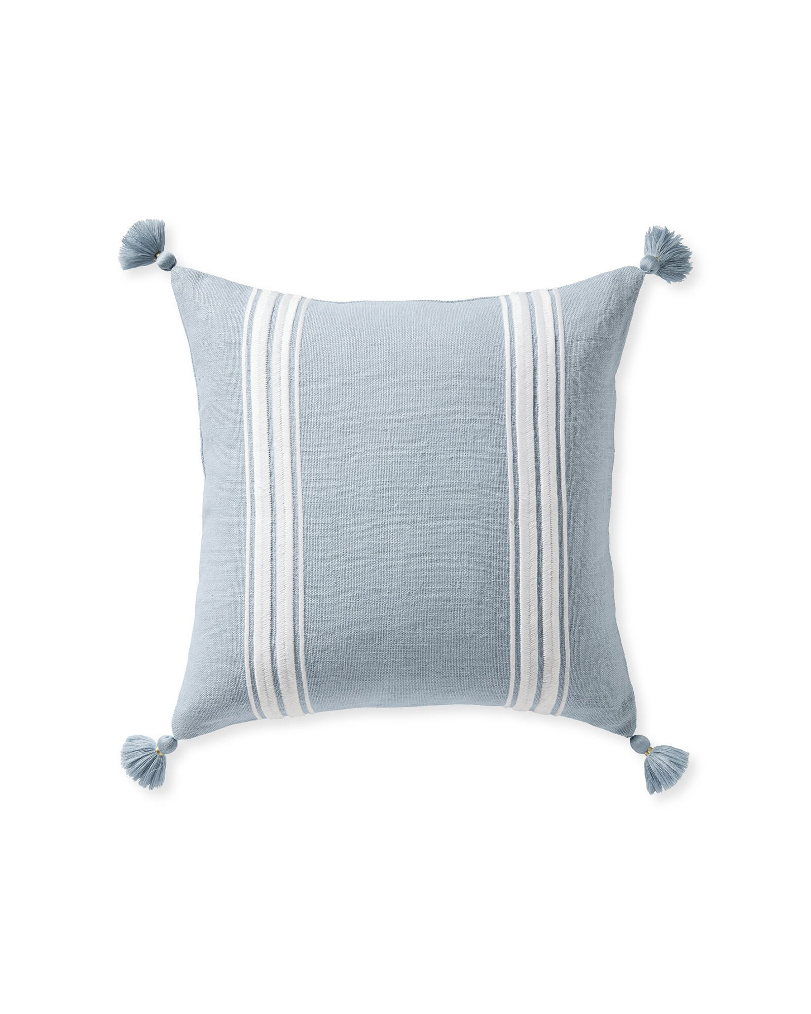 Addie Stripe Tassel Pillow Cover | Serena and Lily