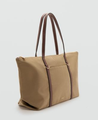 Mango Women's Double Handle Shopper Bag - Macy's | Macy's
