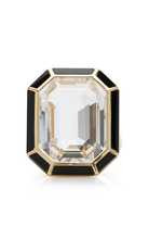 18K Gold, Rock Crystal, And Onyx Ring | Moda Operandi (Global)