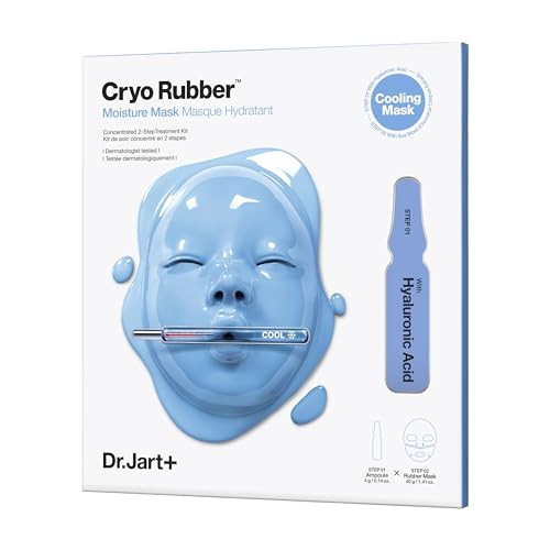 Dr.Jart+ Cryo Rubber Korean Face Mask with Moisturizing Hyaluronic Acid | Korean Skin Care | Travel Size, 1 Pack | Amazon (US)