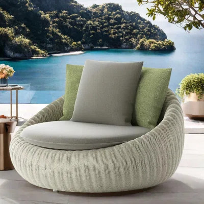 Leisure PE Rattan Patio Lounge Chair Wicker Outdoor Armless Lounge Chair | Wayfair North America