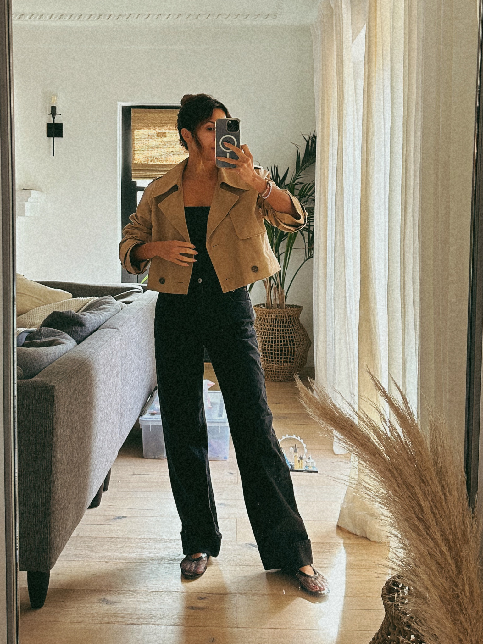 casual fall ootd in Abercrombie and Target | size up a half size on the target flats 

#LTKFindsUnder100 #LTKFindsUnder50 #LTKStyleTip