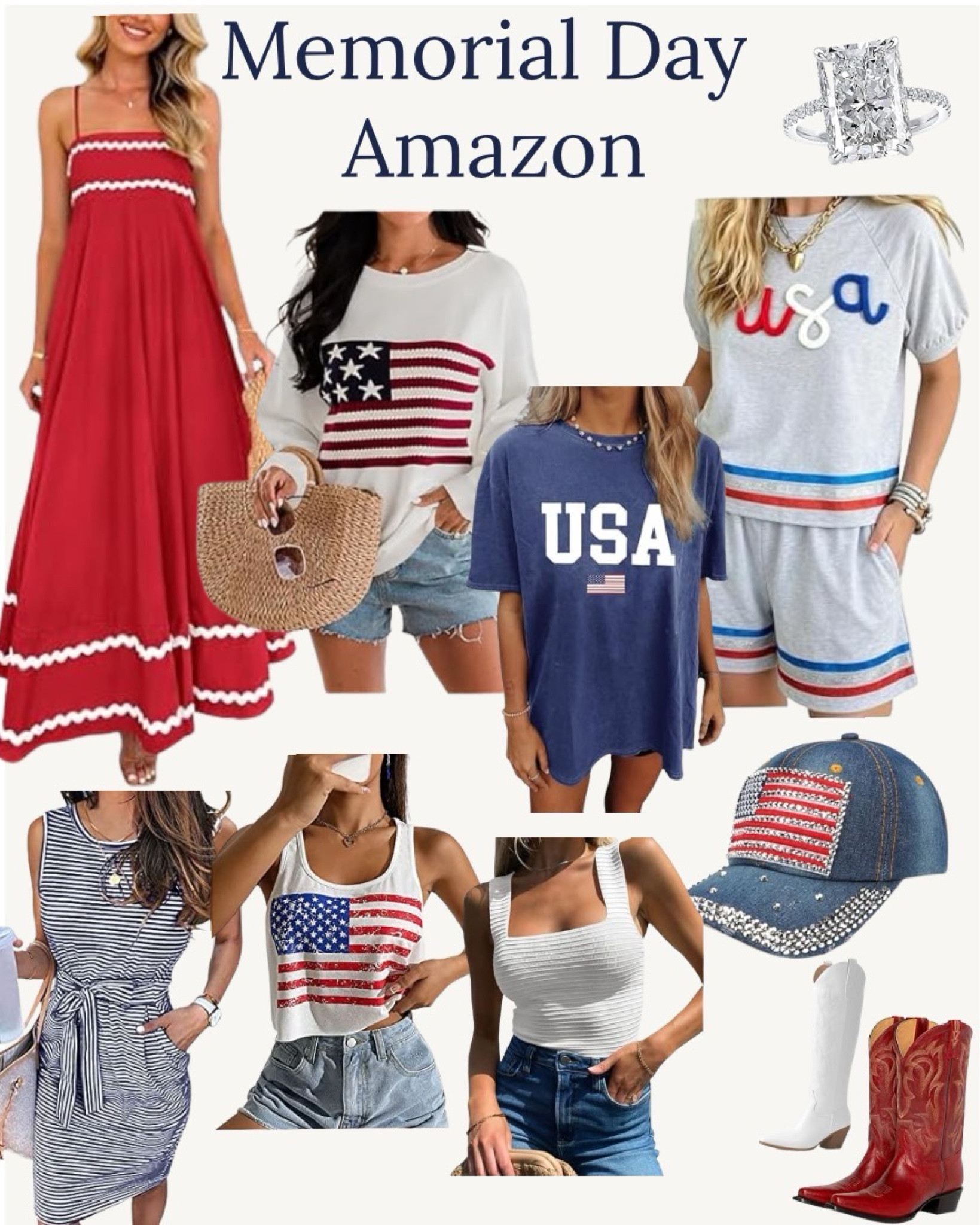 Patriotic wear for Memorial Day weekend! 

#LTKSeasonal