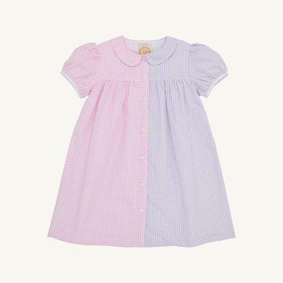 Tabitha's Teacher's Pet Dress - Pink Greenbrier Gingham & Lauderdale Lavender Gingham | The Beaufort Bonnet Company