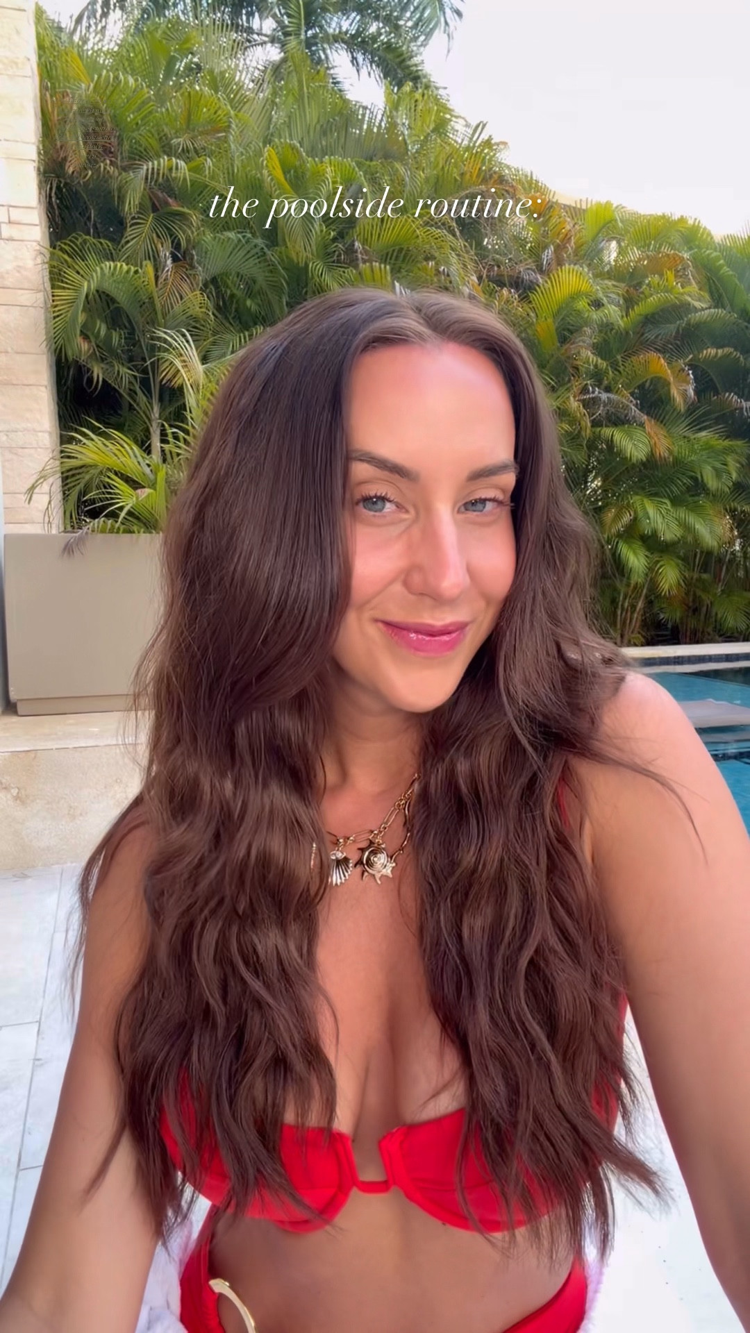 poolside makeup routine ☀️ 

#LTKgrwm #LTKSwim #LTKBeauty