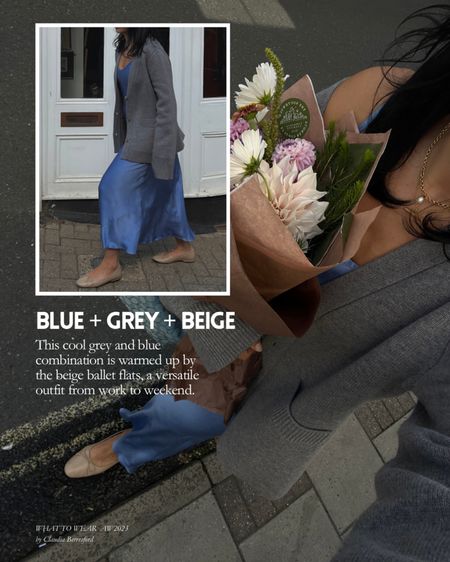 The 3 colour rule outfit ideas:
Blue + grey + beige

#LTKSeasonal #LTKstyletip
