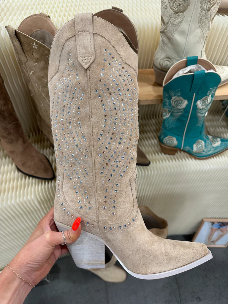 NEW!! Saint Rhinestone Cowboy Boots | Glitzy Bella