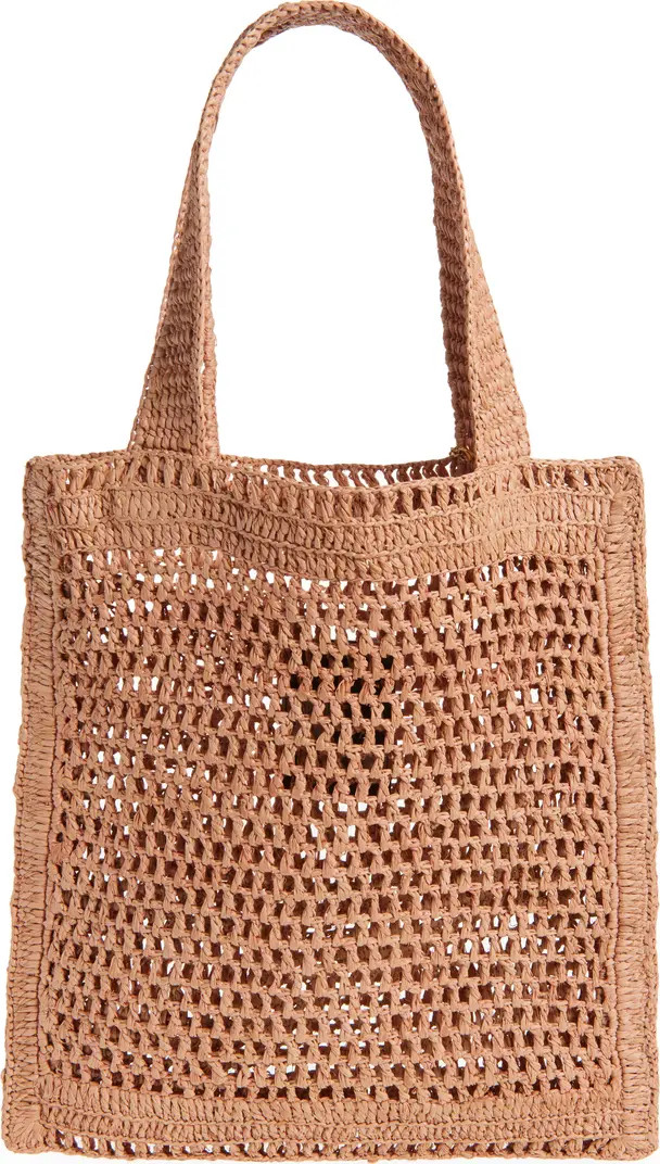 Chloé Summer Banana Crochet Raffia Tote Bag | Nordstrom | Nordstrom
