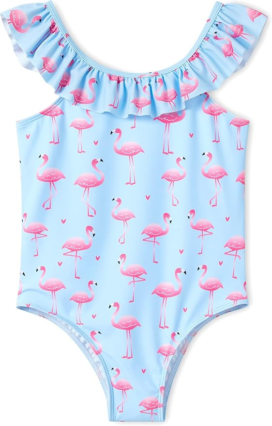 Girls Mermaid Floral Swimsuit Bathing Suit Size 2T-10 Toddler, Little & Big Kids | Amazon (US)