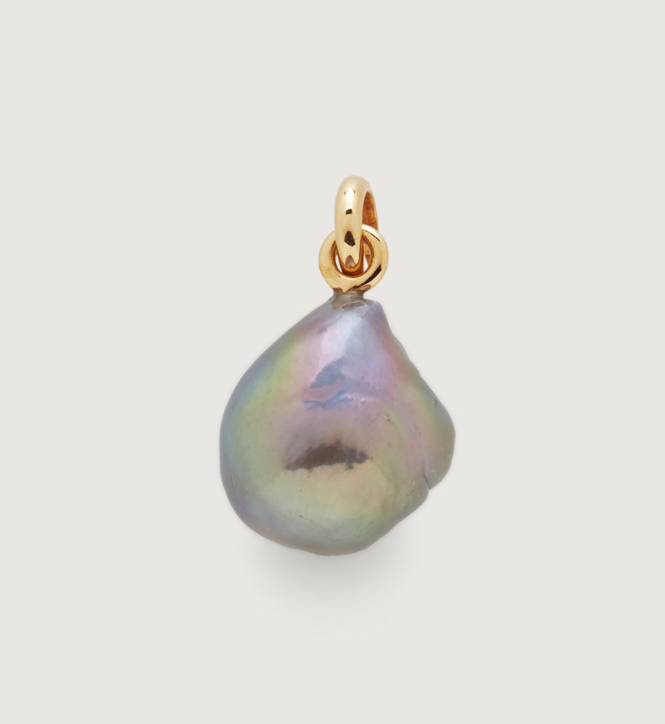 Nura Grey Baroque Pearl Pendant Charm | Monica Vinader (Global)