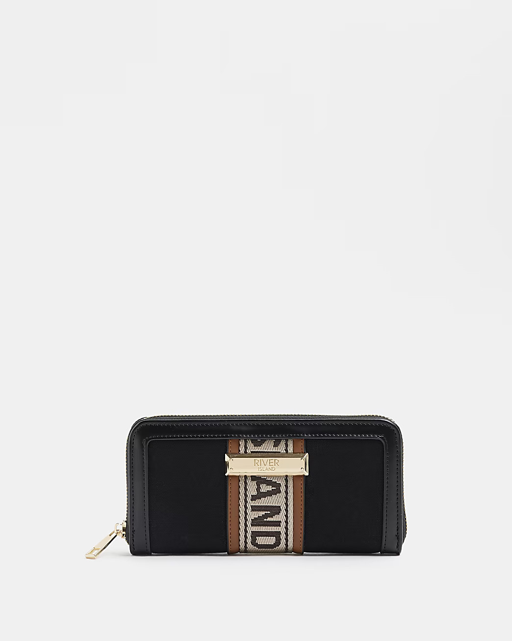 River Island Womens Black Canvas Purse | River Island (US)