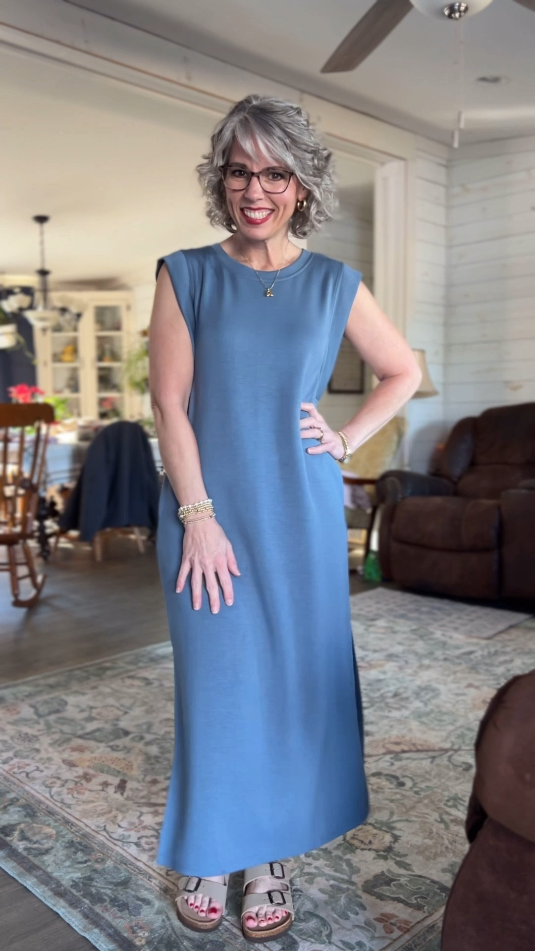 You guys this petite friendly maxi dress from Amazon is an absolute dream and I need you to have it, it is made from the most soft and comfortable Air Essentials style material, has cap sleeves, underarm panels so your bra stays completely hidden, side slits for easy movement, and it is so petite friendly! It is the kind of dress you throw on and feel put together without even trying and I have mine in the prettiest blue color.

#amazonfashion #amazonfinds #amazonstyle #founditonamazon #amazondress #amazonmaxi #amazonoutfit #summerstyle #summeroutfit #summerfashion #summerinspo #summervibes #summerlook #summerwear #summerdress #springfashion #springoutfit #springstyle #casualoutfit #casualstyle #casualchic #effortlessstyle #effortlessfashion #maxidress #casualmaxidress #tsshirtdress #comfydress #airessentials #capsleeve #underarmpanel #nobrabulge #sideslits #ootd #ootdfashion #outfitoftheday #outfitinspo #outfitideas #realoutfitgram #todaysoutfit #affordablefashion #affordablestyle #budgetfashion #womensfashion #womensstyle #petitestyle #petitefashion #petiteoutfit #petitewomen #petitegirl #petites #momstyle #momfashion #momootd #momlife #teacherstyle #teacherfashion #grandmastyle #grandmafashion #over40style #over40fashion #over40andfabulous #fashionover40 #womenover40 #womenover40style #over50style #over50fashion #fashionover50 #agelessstyle #ageisjustanumber #midlife #midlifestyle #midlifefashion #maturestyle #maturefashion #fashionblogger #fashionista #styleinspo #fashioninspo #instafashion #cuteoutfit #trending #trendingnow #fashion #style #ltkfinds #ltkseasonal #ltkunder50 #ltkpetite #ltkover40 #ltkover50 #ltkfashion #ltkstyle #ltksummer #ltkspring #liketoknowit #shopltk

#LTKmomlife #LTKU #LTKPetite