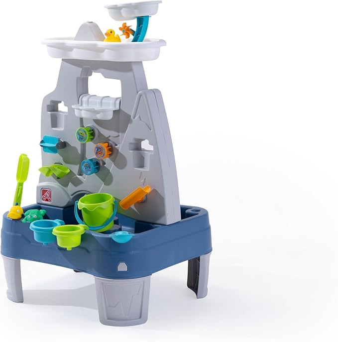 Step2 Misting Mountain & Waterfall Water Table with 21-Piece Accessory Set, Plastic, Ages 18 Mont... | Amazon (US)