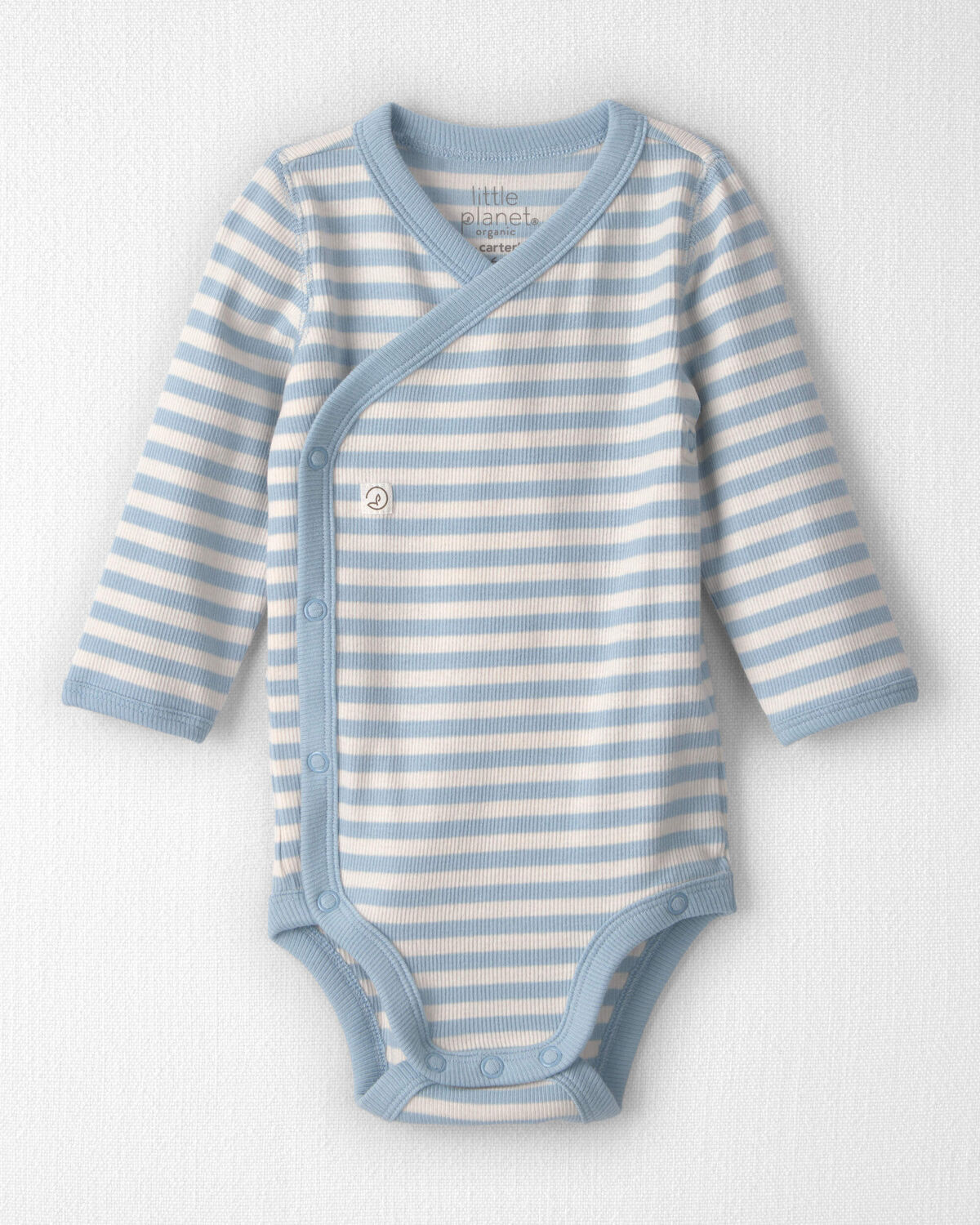Baby Organic Cotton Wrap Bodysuit in Stripes | Carter's Inc