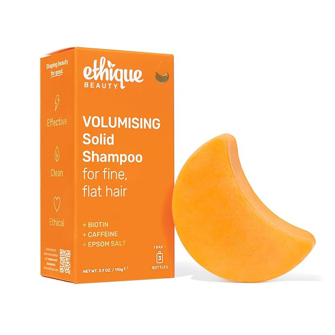 Ethique Volumizing Shampoo Bar with Biotin for thin, fine hair - Plastic-Free, Vegan, Cruelty-Fre... | Amazon (US)