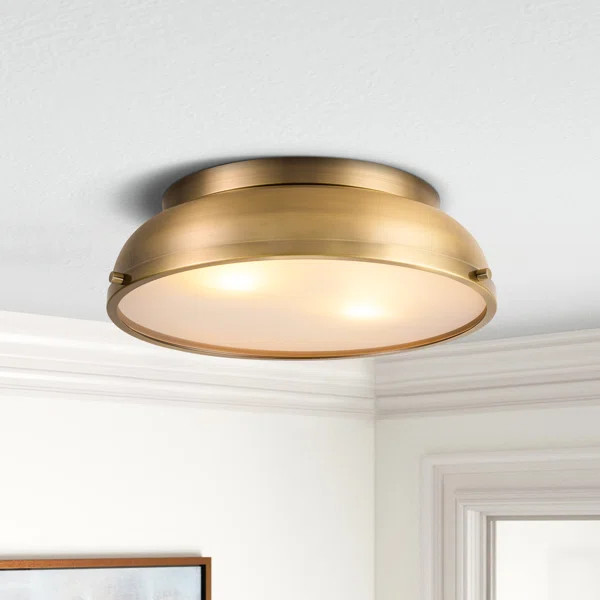 Columbia Glass Flush Mount | Wayfair North America