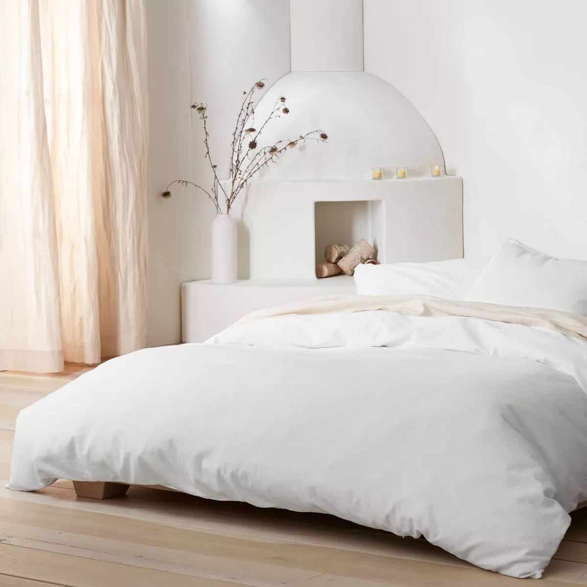 Heavyweight Linen Blend Duvet Cover & Pillow Sham Set - Casaluna™ | Target