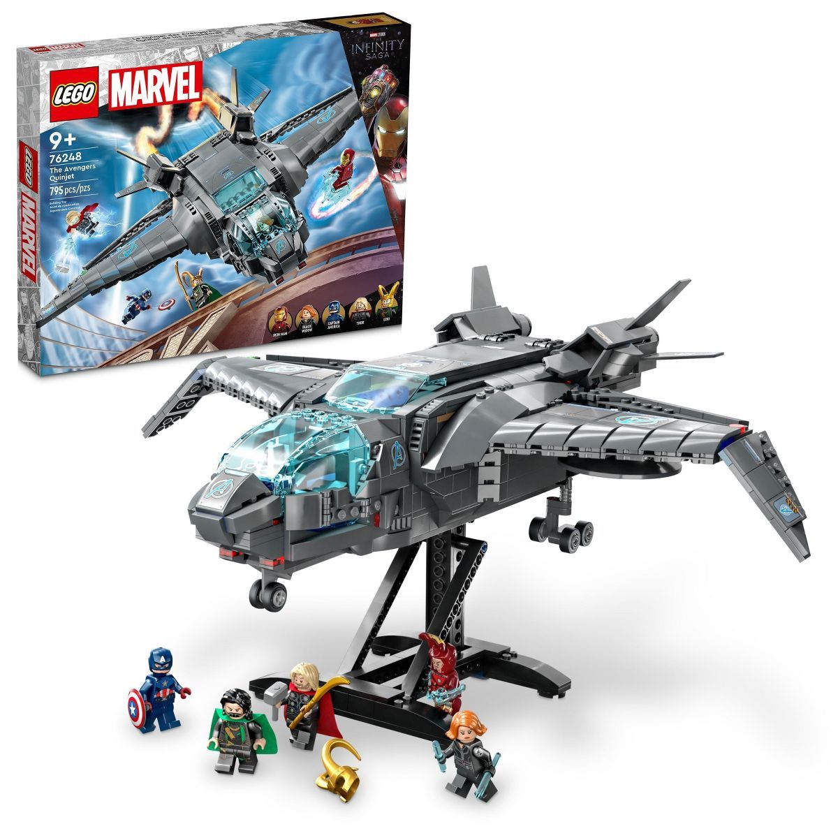 LEGO Marvel The Avengers Quinjet Infinity Saga Set 76248 | Target
