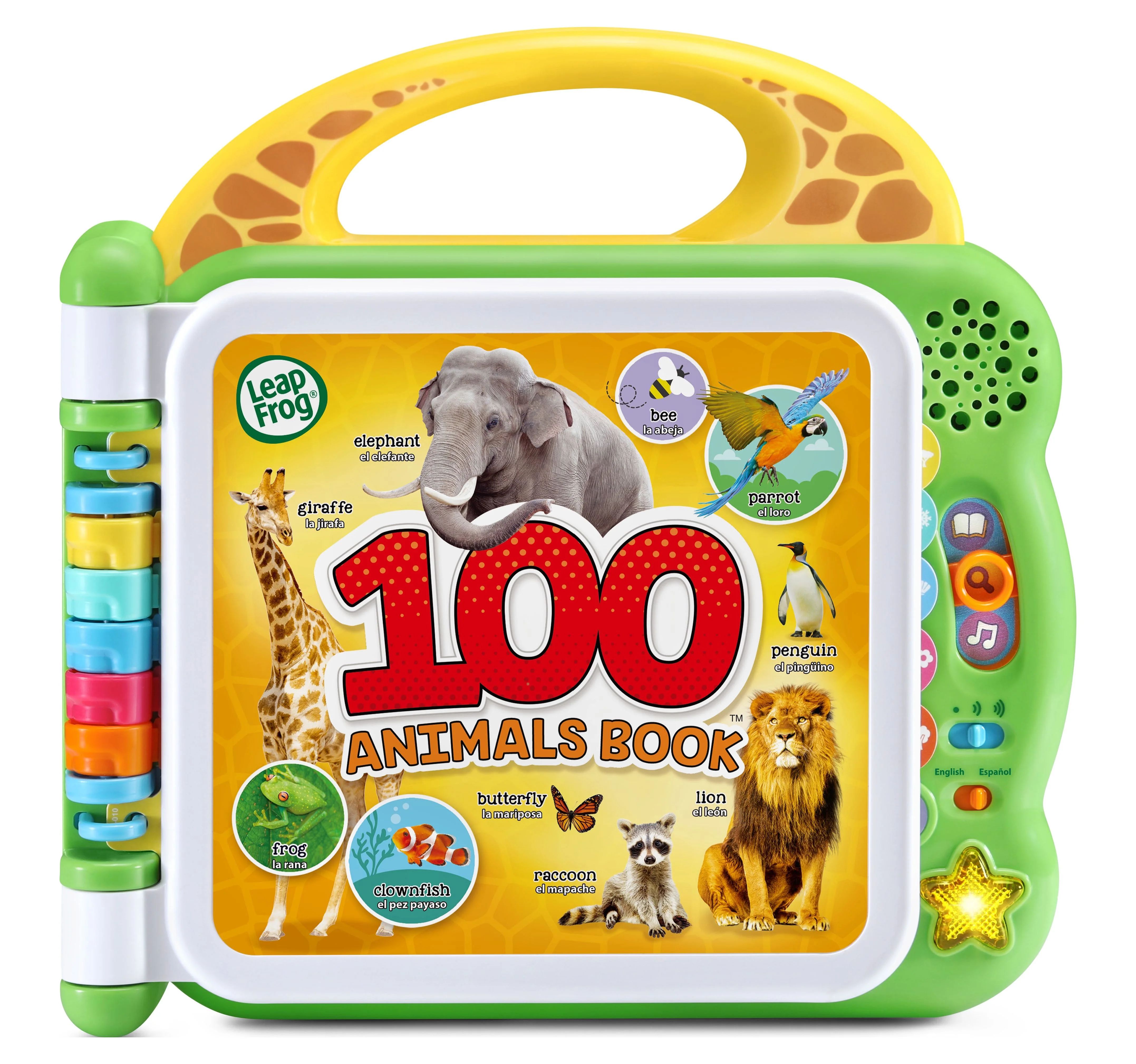 LeapFrog 100 Animals Book Interactive Bilingual Take-Along Word Book for Toddlers, Teaches Words ... | Walmart (US)